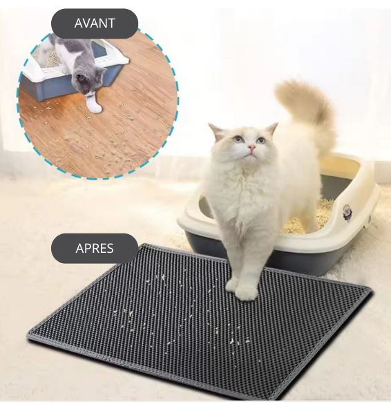 Tapis de litière pour chat